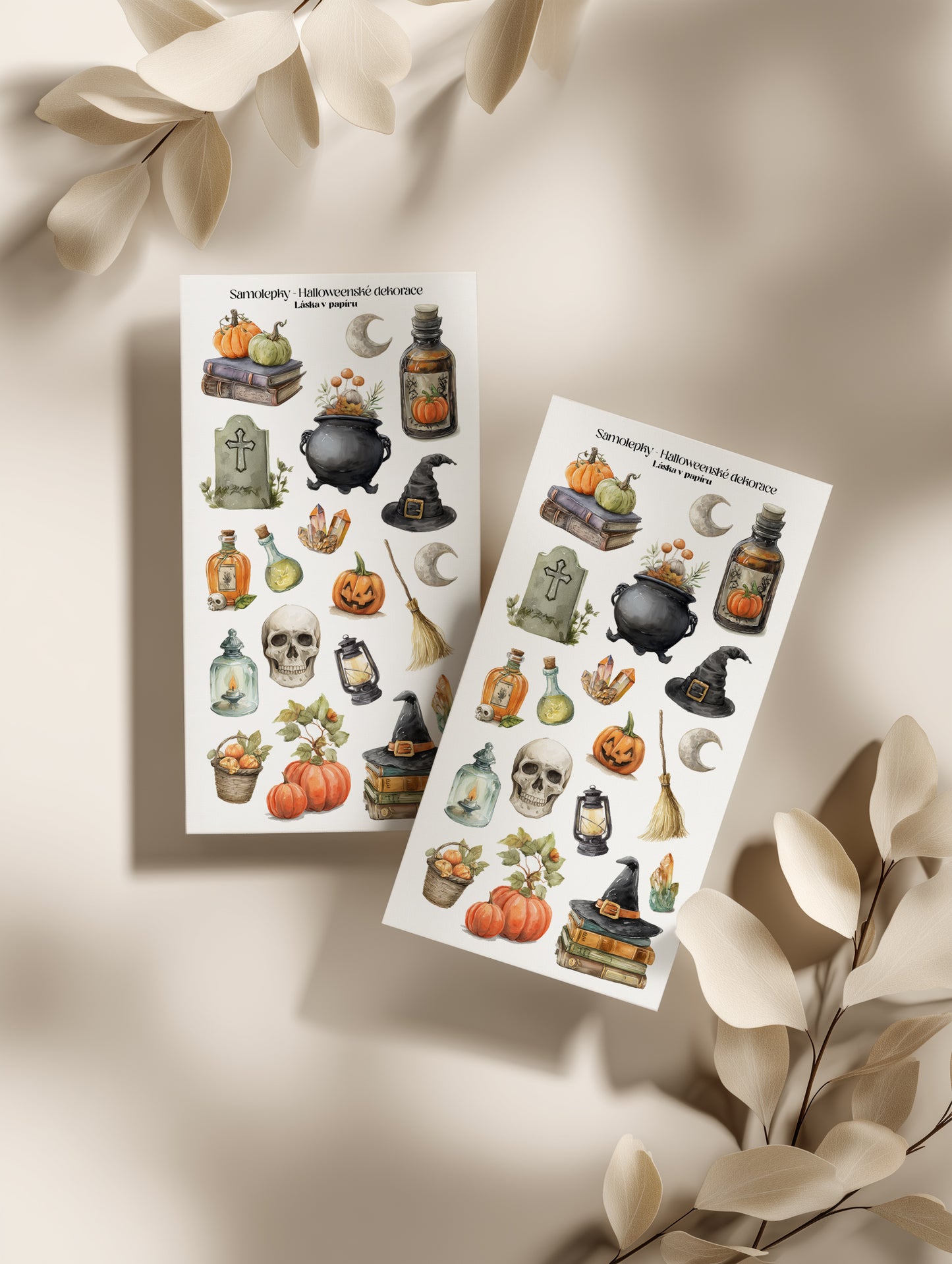 Samolepky - Halloweenské dekorace