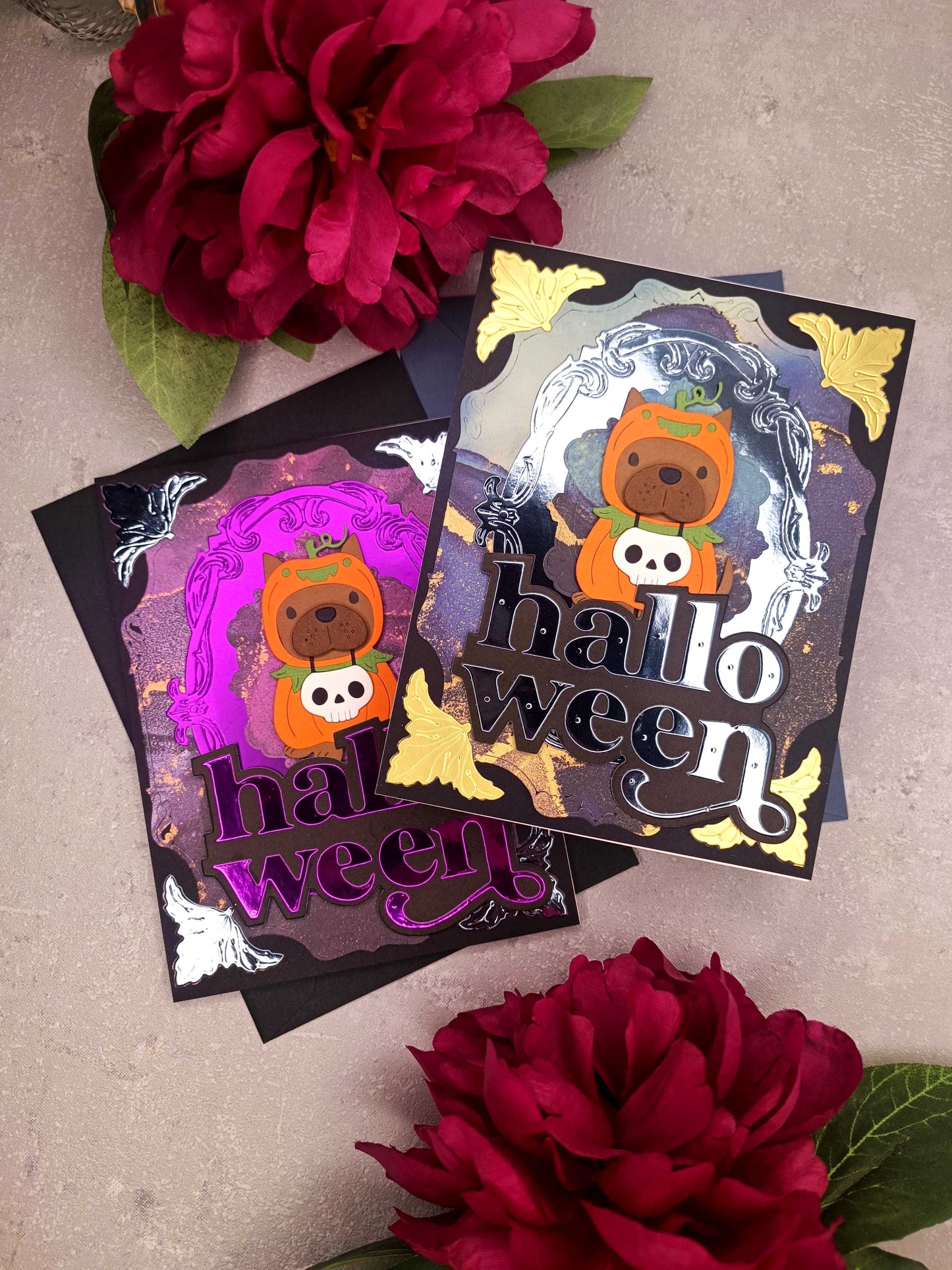 Halloweenské přání s buldočkem