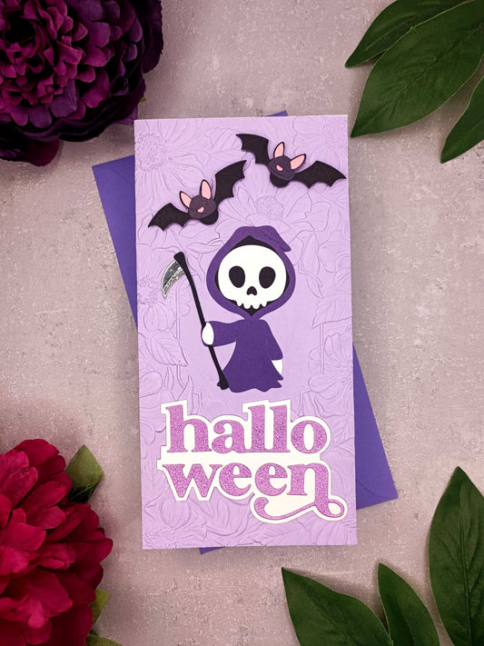 Halloweenské přání se smrtkou a netopýry