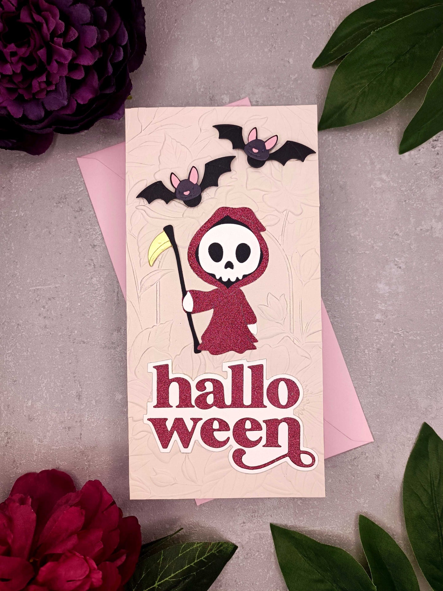 Halloweenské přání se smrtkou a netopýry