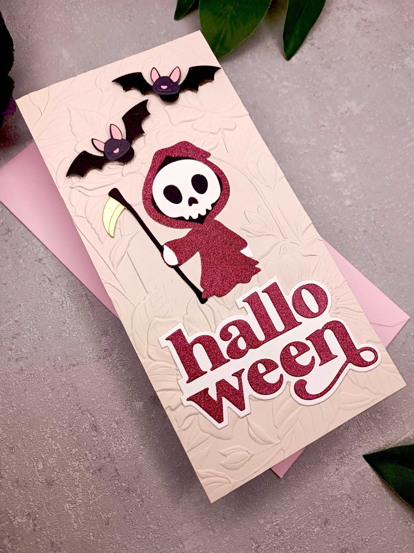 Halloweenské přání se smrtkou a netopýry