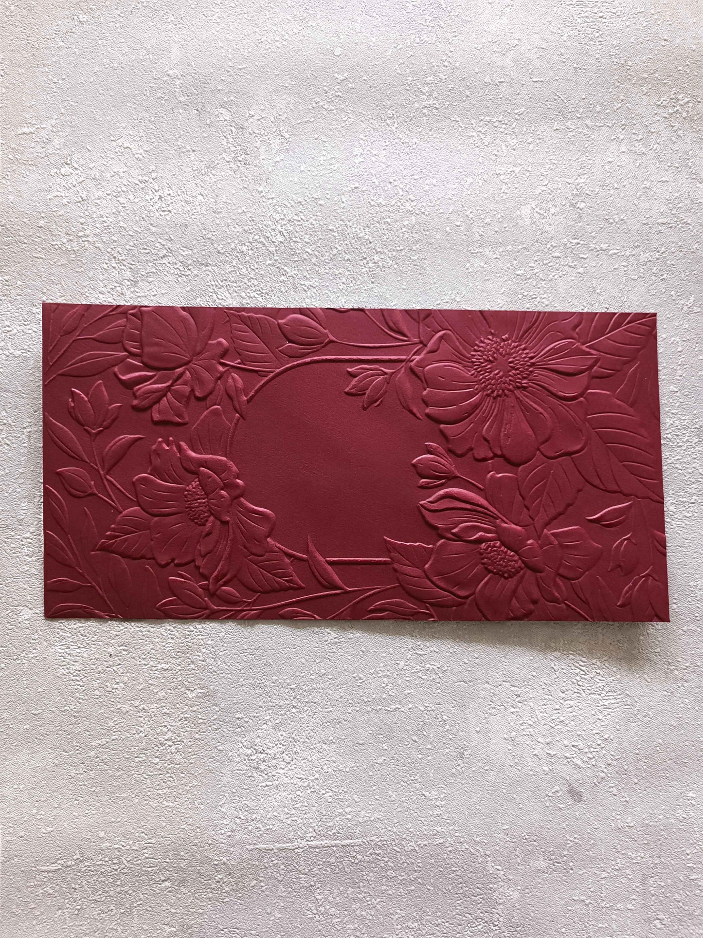 Narozeninová & svatební obálka na peníze - burgundy