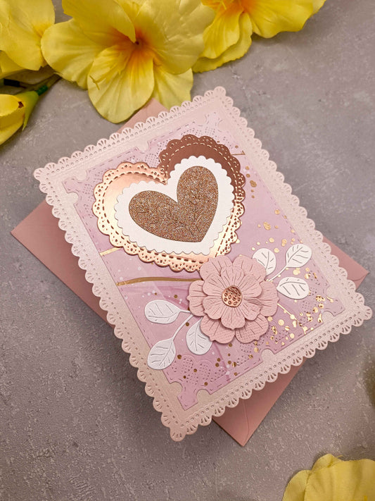 Elegantní přání se srdcem