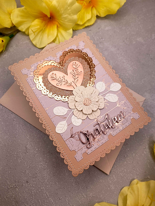 Elegantní přání se srdcem