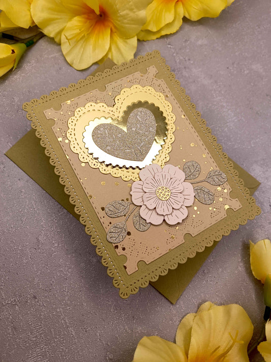 Elegantní přání se srdcem