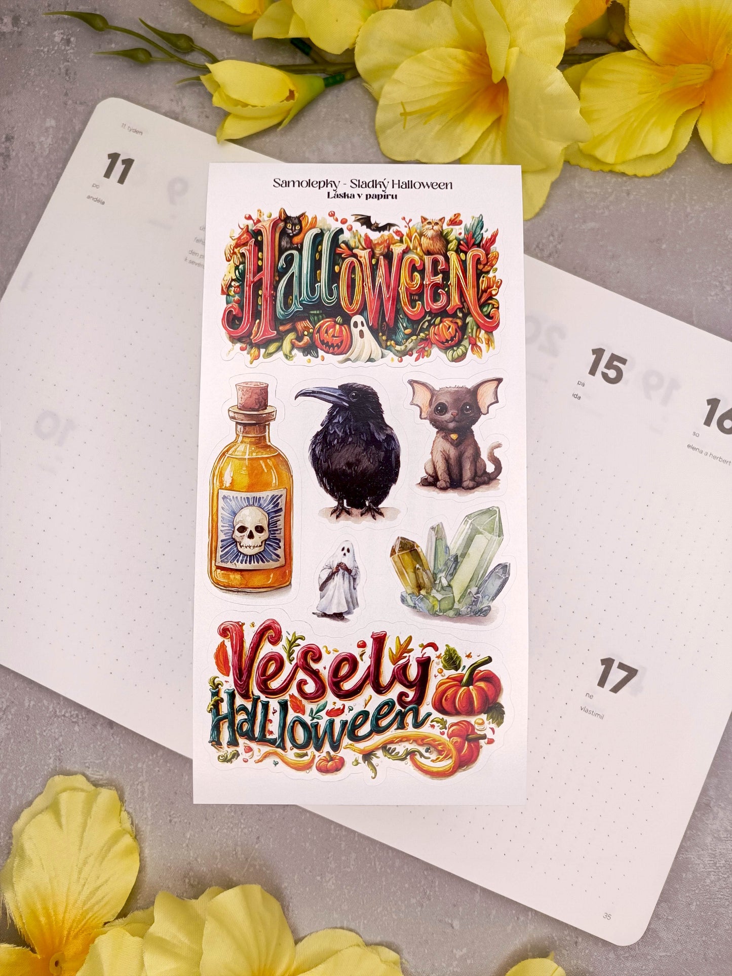 Samolepky - Sladký Halloween