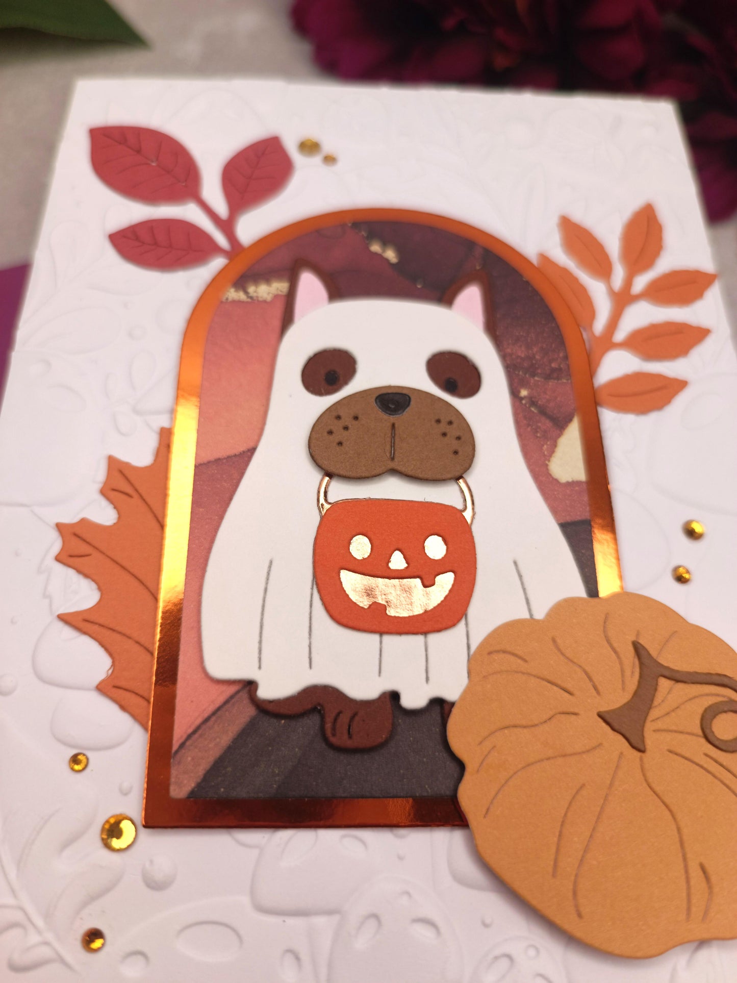Halloweenské přání s peskem ala duch I.