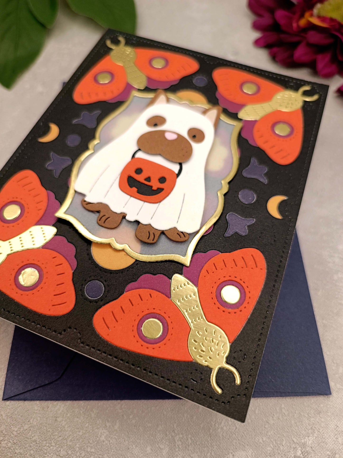 Halloweenské přání s peskem a můrami V.