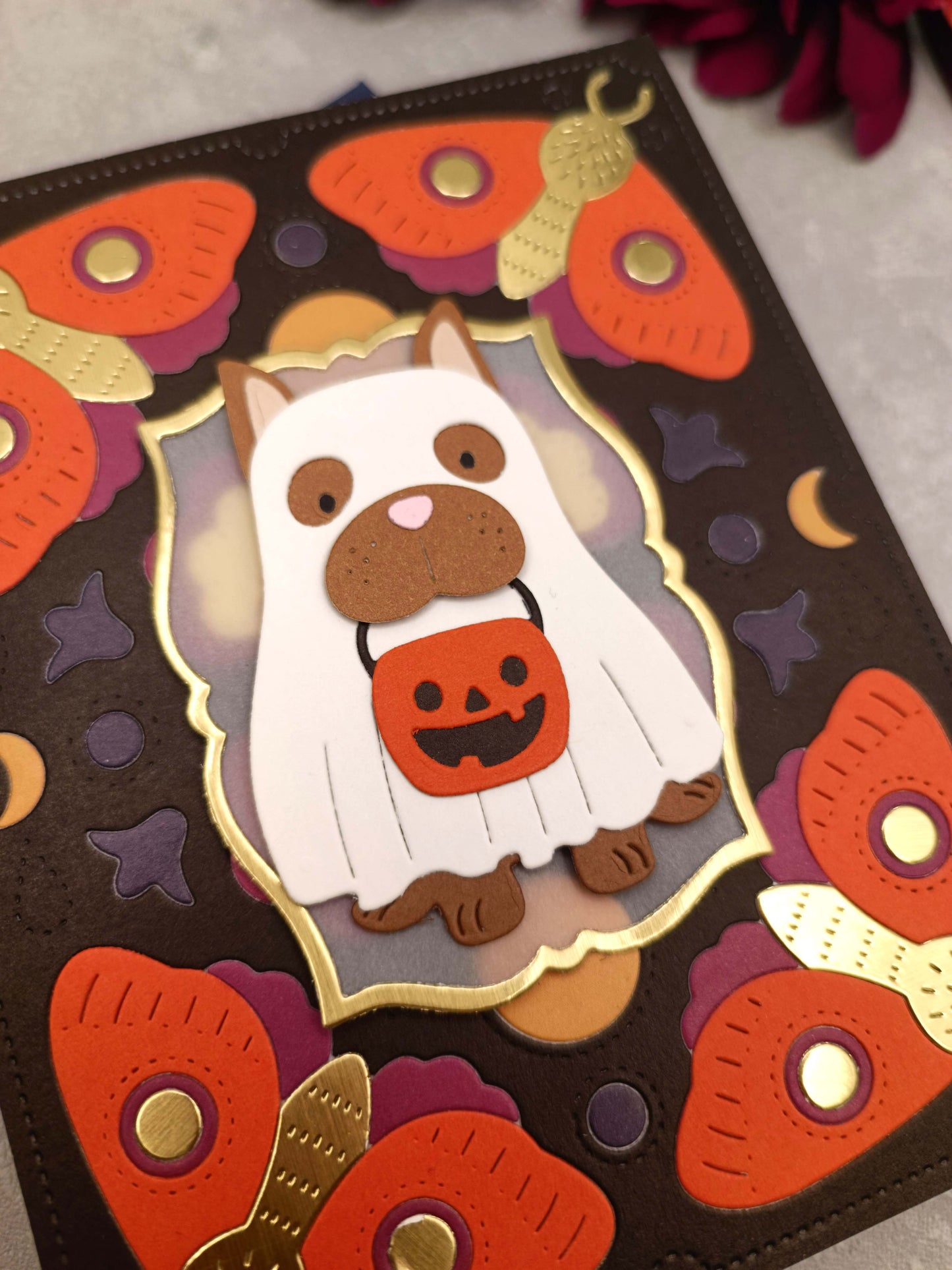 Halloweenské přání s peskem a můrami V.