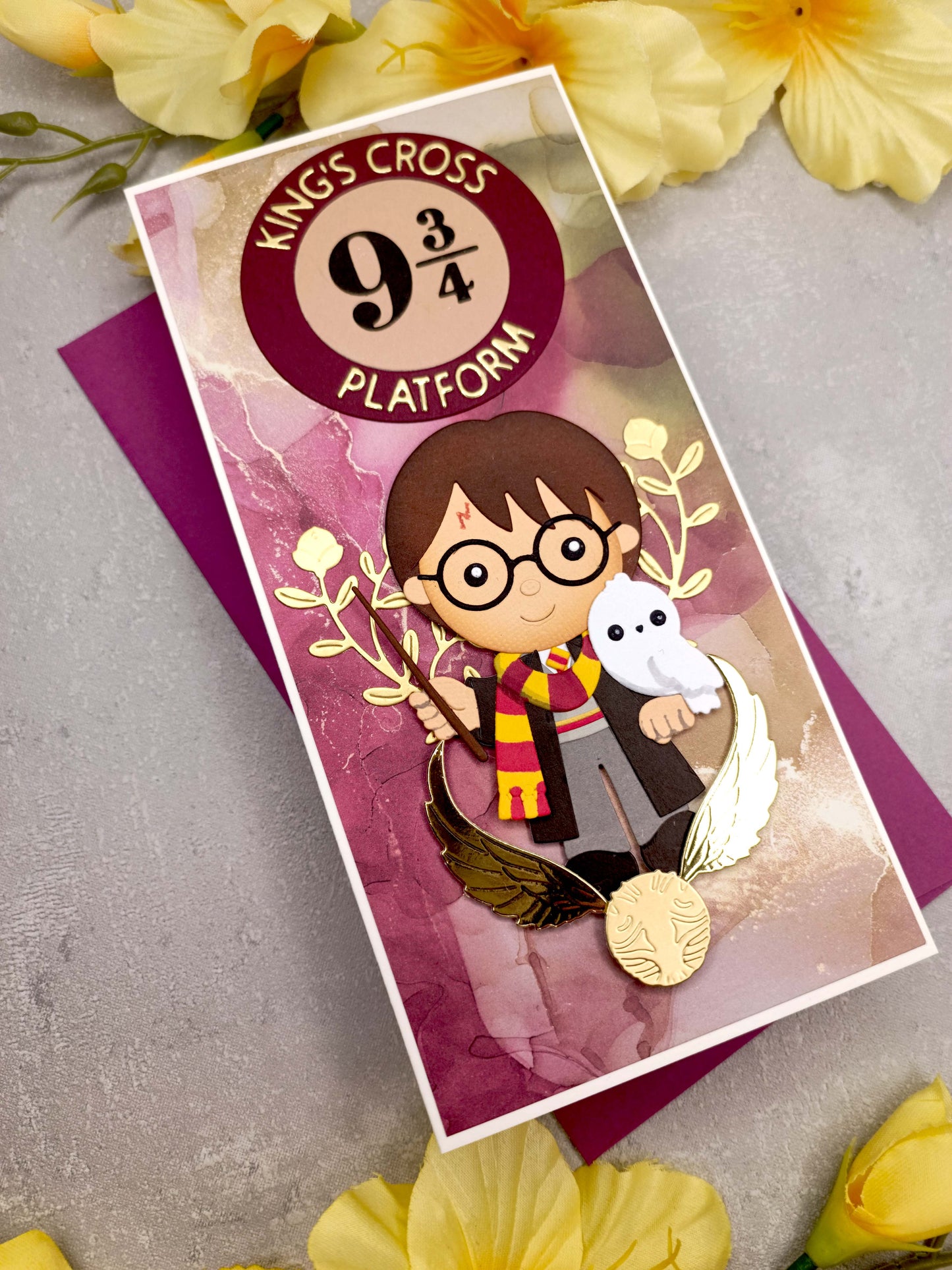 Malinové Harry Potter narozeninové přání