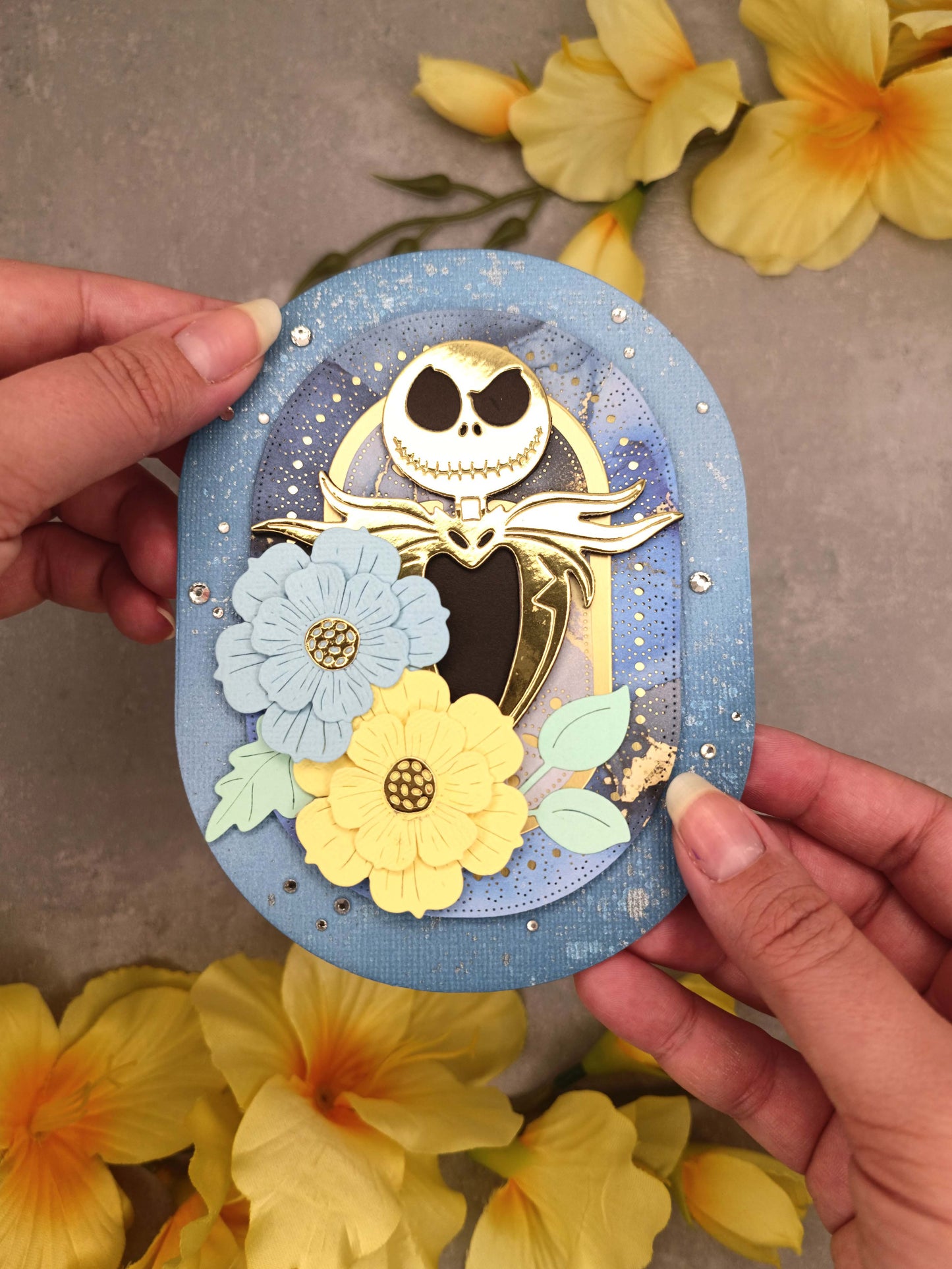 Světle modré přání Jack Skellington (Ukradené Vánoce)