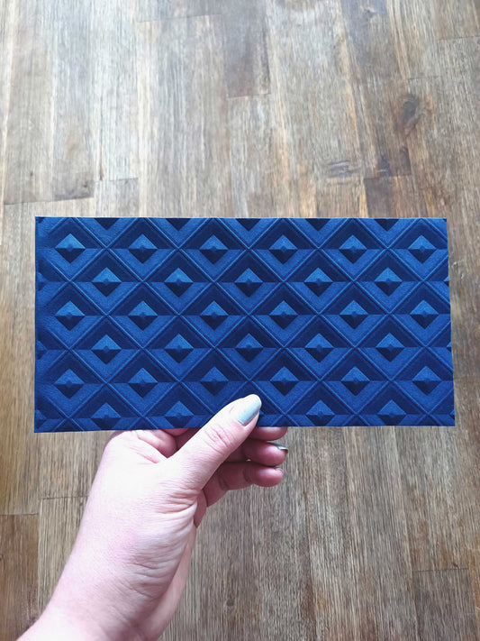 Vánoční obálka na peníze - královská modrá