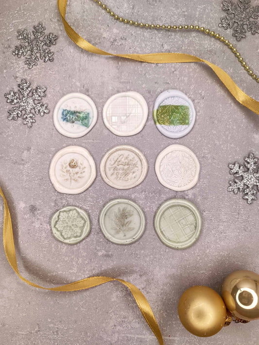 Vánoční samolepicí voskové pečetě