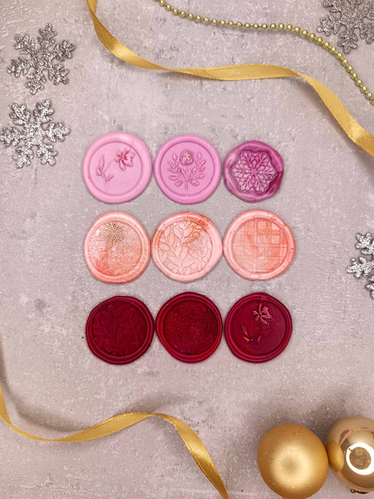 Vánoční samolepicí voskové pečetě