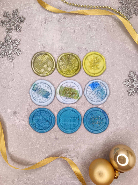 Vánoční samolepicí voskové pečetě