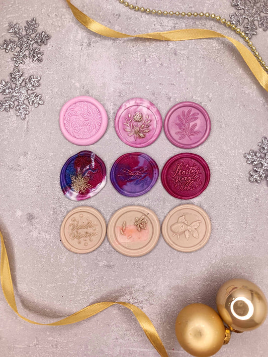 Vánoční samolepicí voskové pečetě