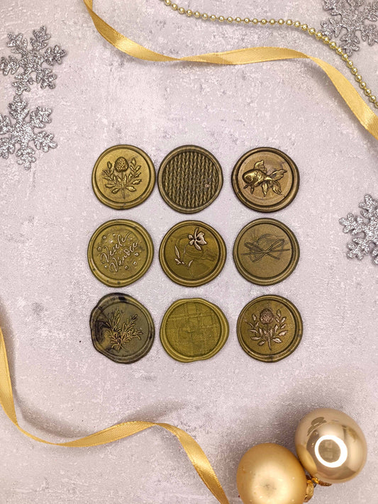 Vánoční samolepicí voskové pečetě