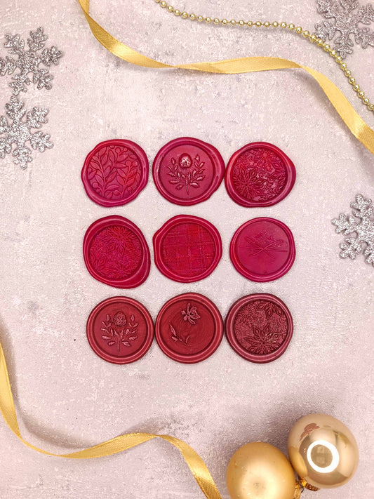 Vánoční samolepicí voskové pečetě