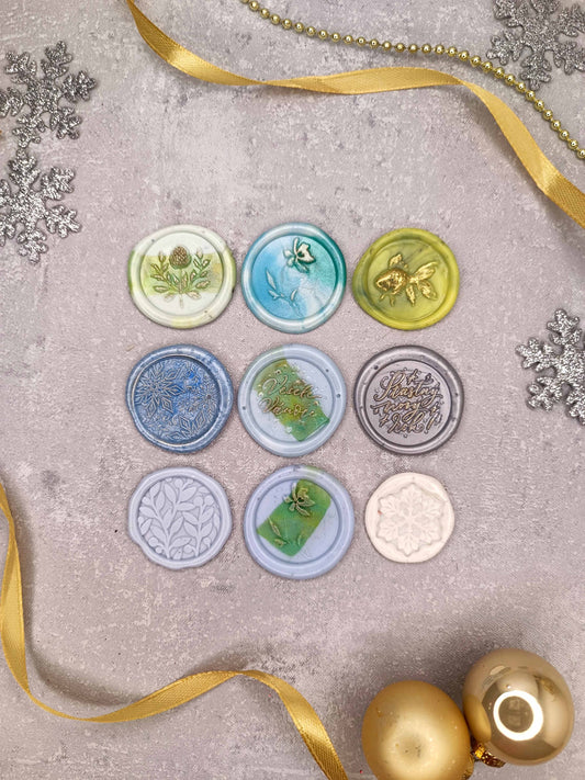 Vánoční samolepicí voskové pečetě