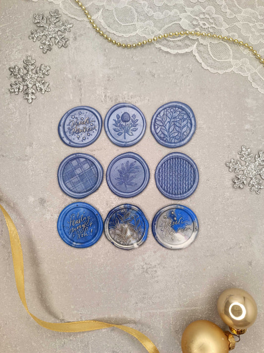 Vánoční samolepicí voskové pečetě