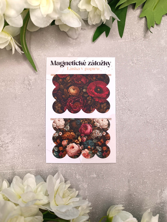Magnetické záložky do knih s vlčím mákem