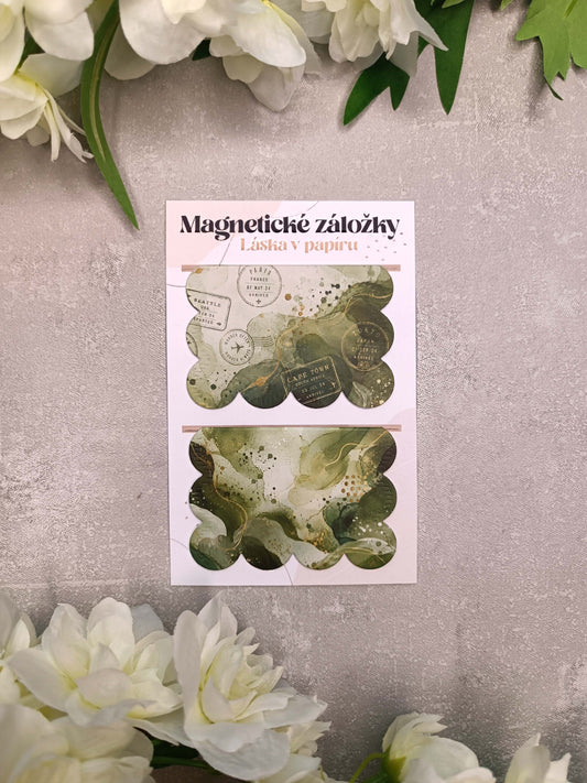 Magnetické záložky do knih s cestovatelskými razítky