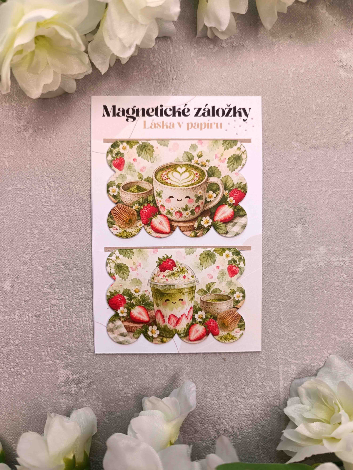 Magnetické záložky do knih matcha
