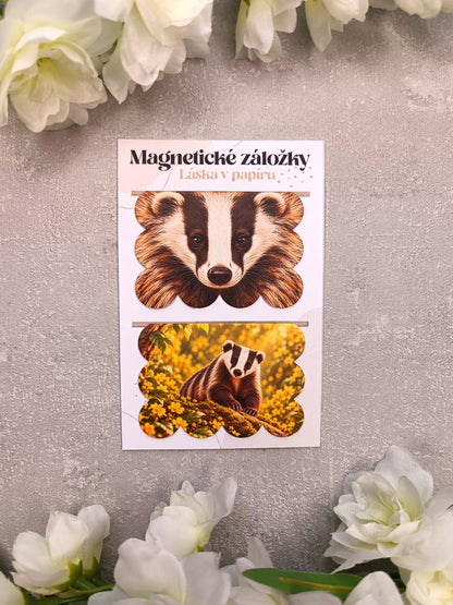 Magnetické záložky do knih s jezevcem