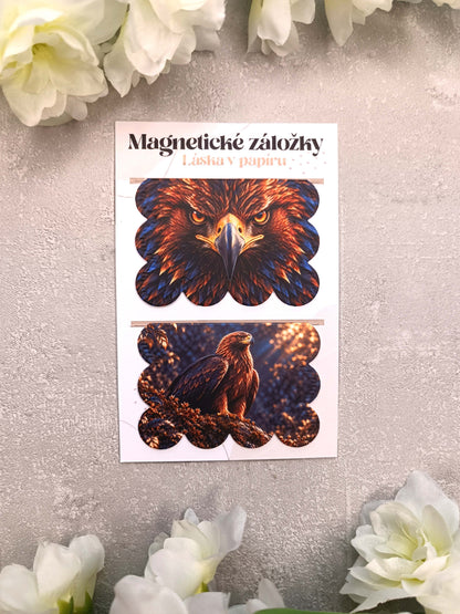 Magnetické záložky do knih s orlem