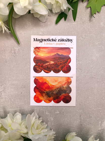 Magnetické záložky do knih s horou