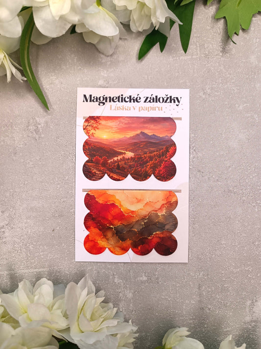 Magnetické záložky do knih s horou