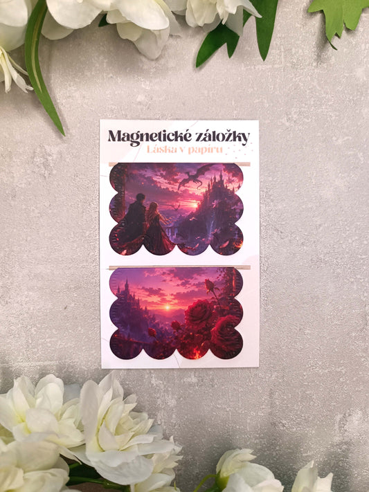 Magnetické záložky do knih s fantasy světem