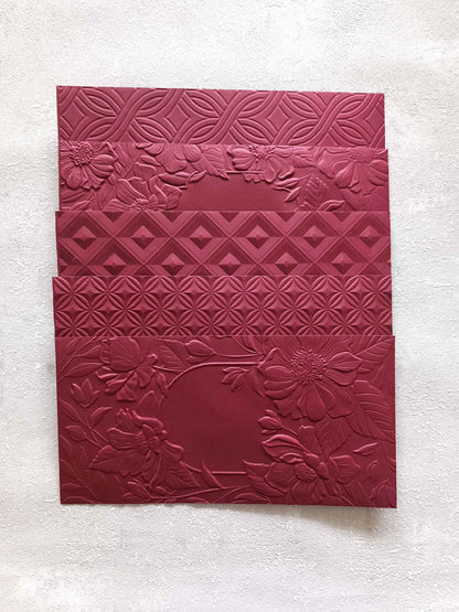 Narozeninová & svatební obálka na peníze - burgundy