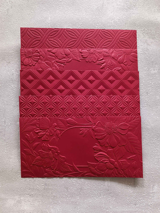 Narozeninová & svatební obálka na peníze - červená