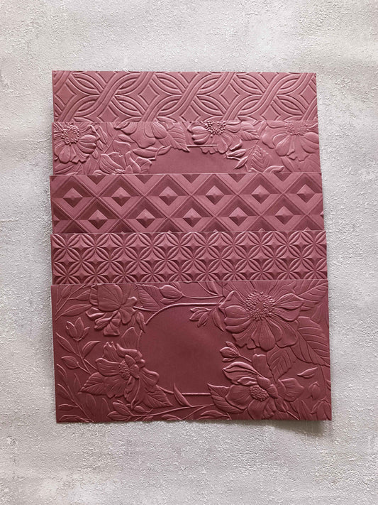 Narozeninová & svatební obálka na peníze - tmavá starorůžová