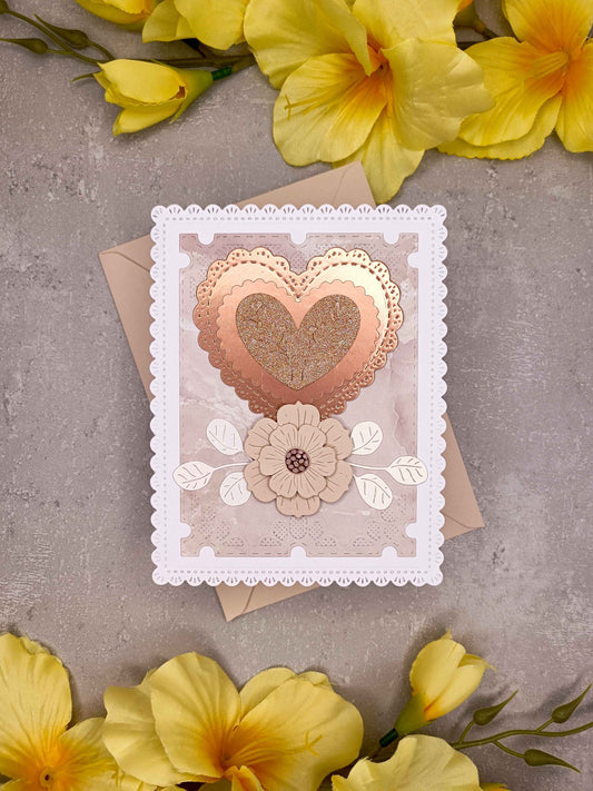 Elegantní přání se srdcem