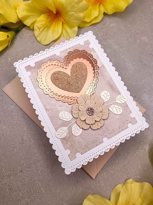 Elegantní přání se srdcem