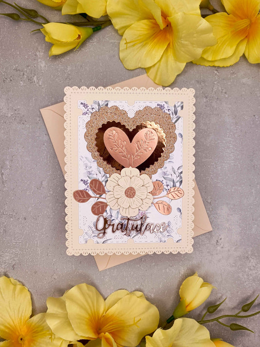 Elegantní přání se srdcem