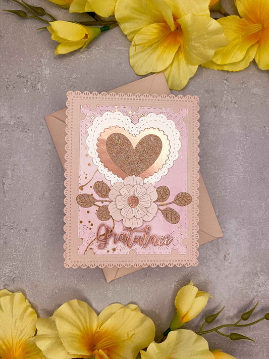 Elegantní přání se srdcem