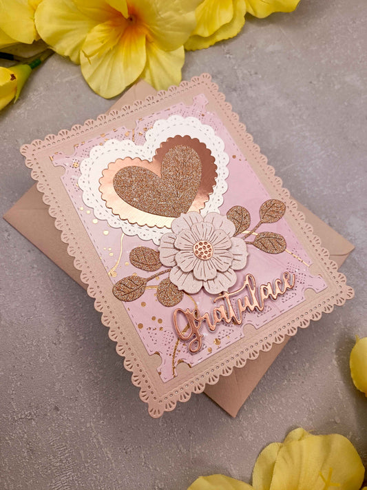 Elegantní přání se srdcem