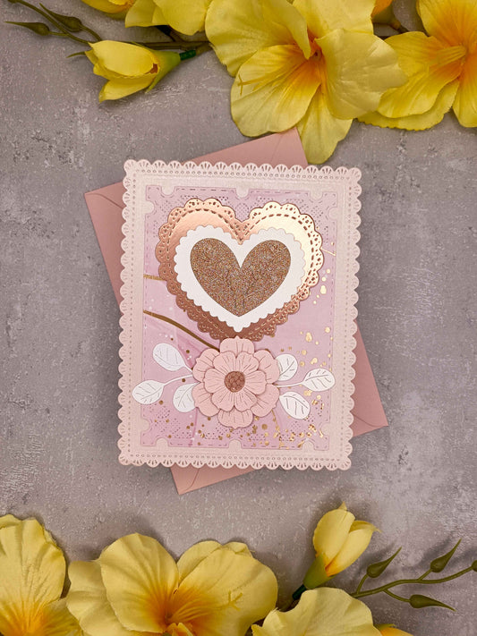 Elegantní přání se srdcem