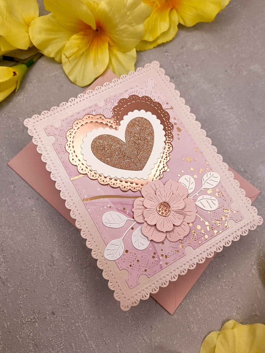 Elegantní přání se srdcem