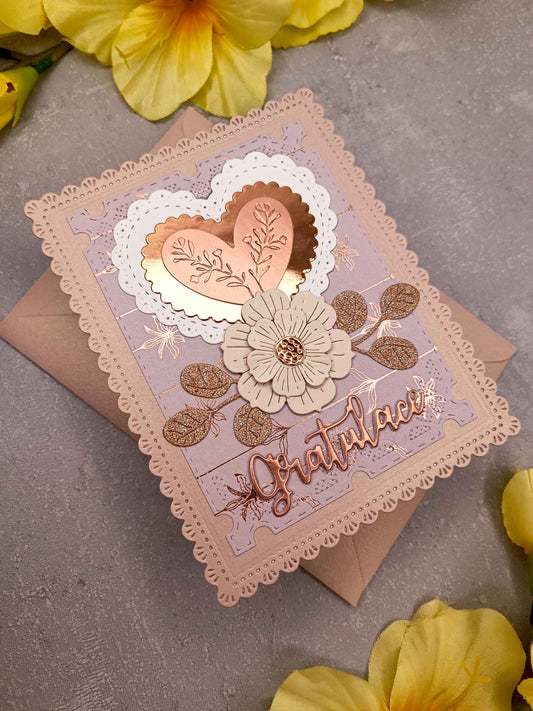 Elegantní přání se srdcem