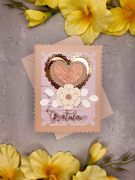 Elegantní přání se srdcem