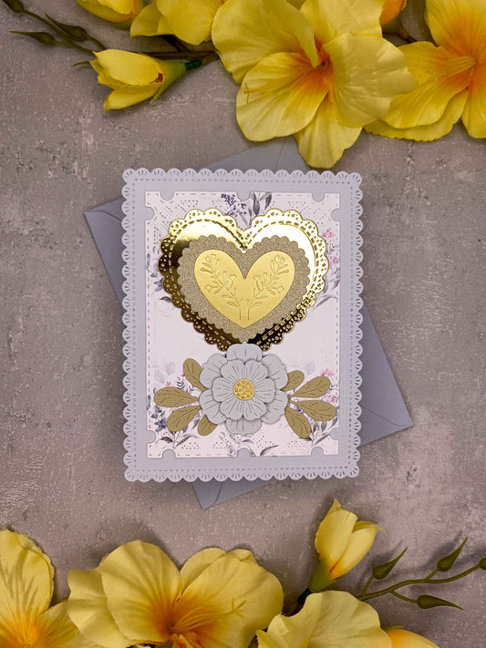 Elegantní přání se srdcem