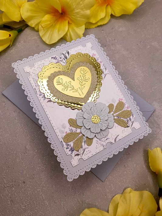 Elegantní přání se srdcem