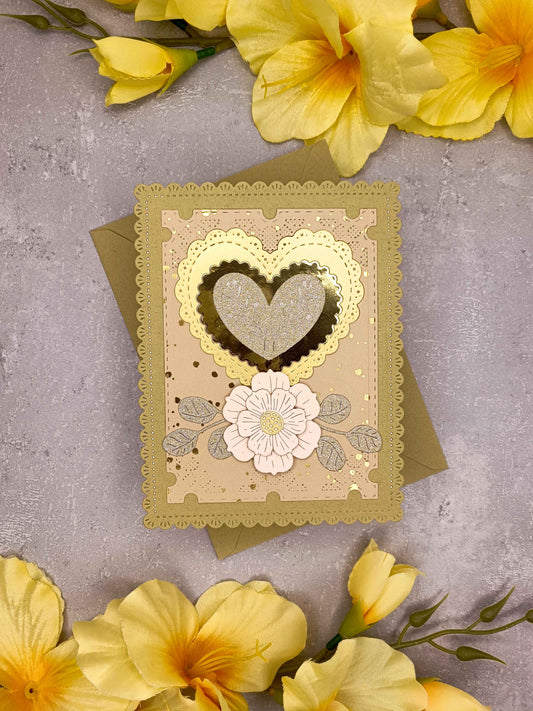 Elegantní přání se srdcem