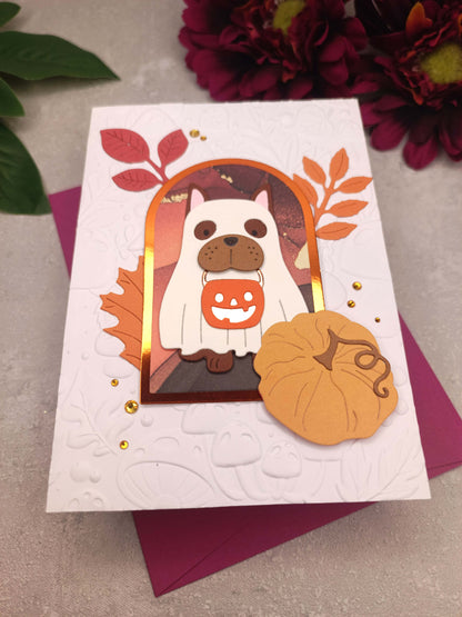 Halloweenské přání s peskem ala duch I.
