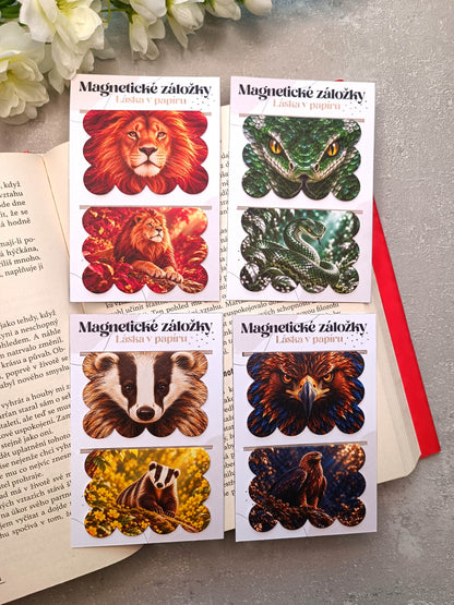 Magnetické záložky do knih s hadem