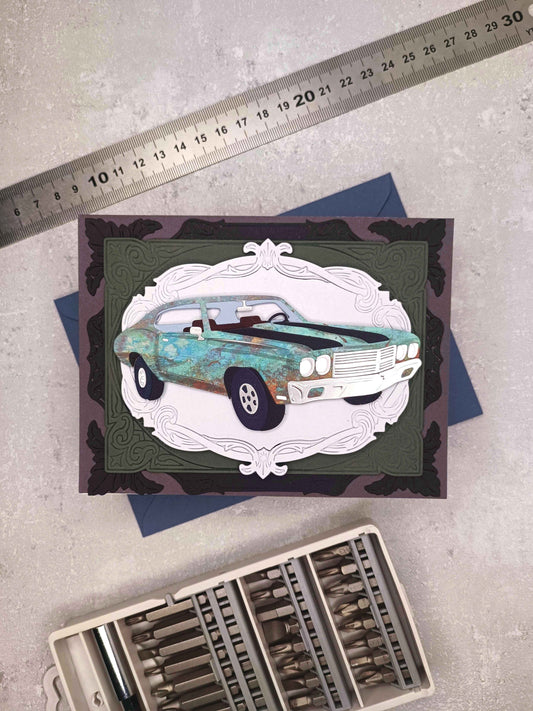 Narozeninové přání s autem